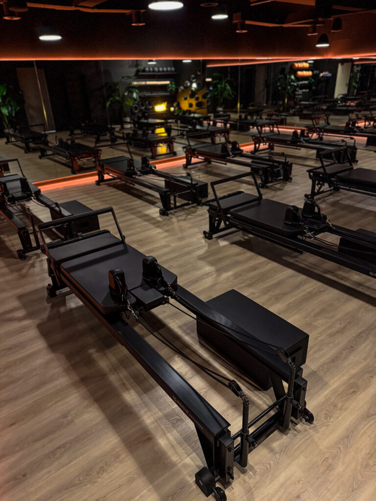 Pure Motion Pilates studio with reformer equipment